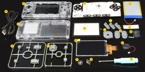 ODROID-GO Advance Black Edition - Clear White 