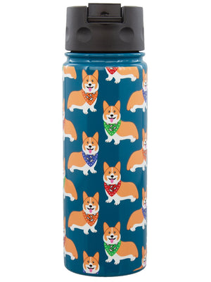 32 oz Insulated Water Bottle  Stainless Steel Wave Print – Socksmith