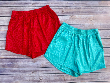 Sadie Silky Cheetah Shorts (2 Colors)