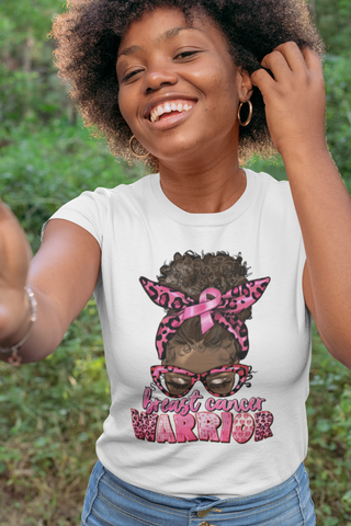 Sunflower Pink Breast Cancer Awareness Women Warrior T Shirt - Limotees