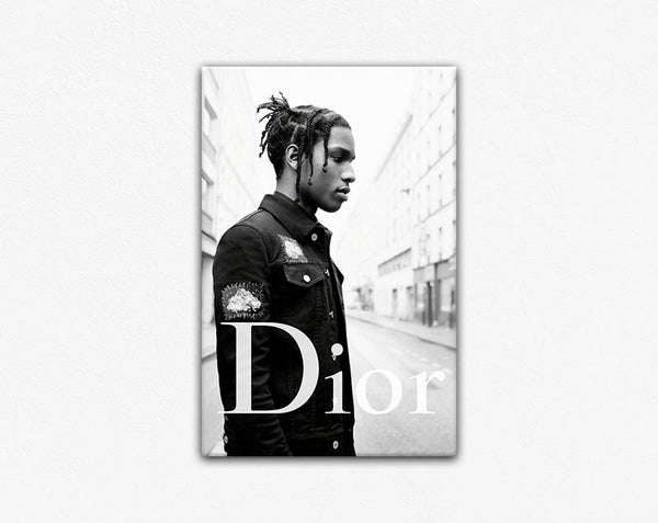 na AreiShop Poster ASAP Rocky Dior A$AP Print Canvas Wall Decor Interior  Large Poster Printed Motivation Unframed Size - 11x17 16x24 24x32