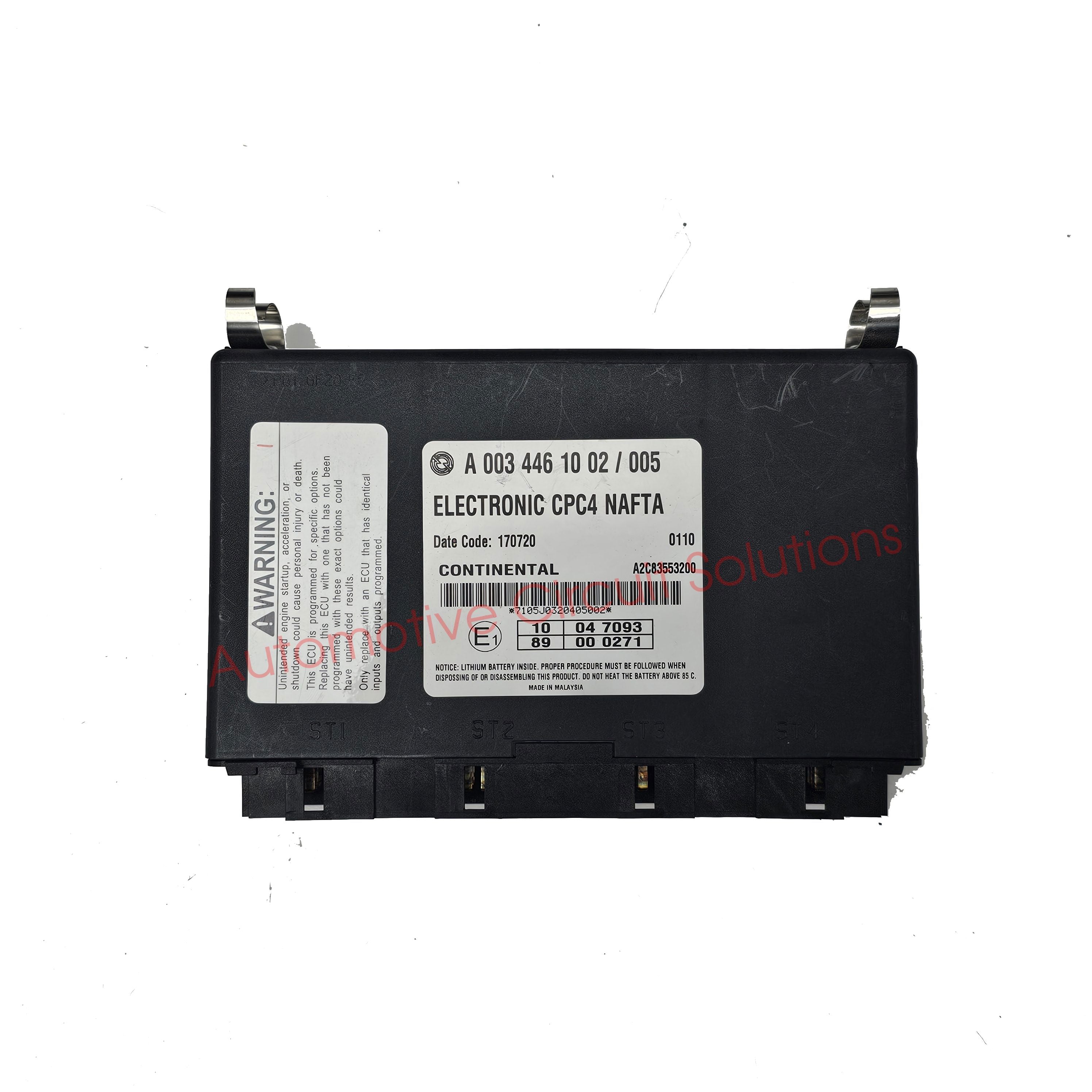 Freightliner Cascadia, 122SD, M2, Western Star Trucks CPC4 Module REPAIR service