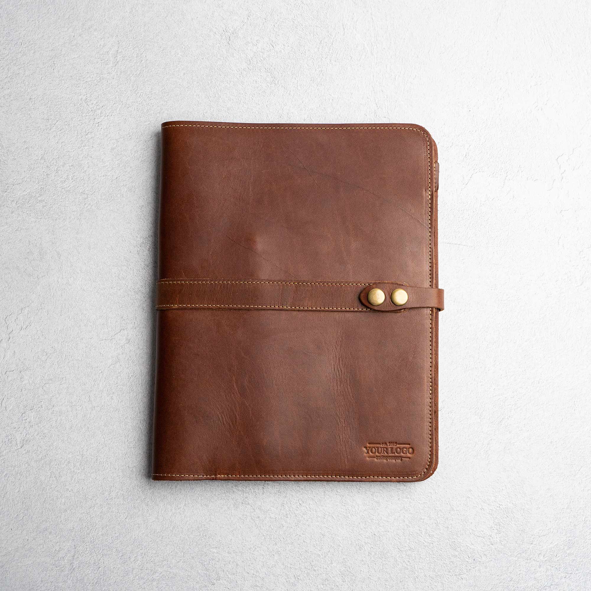 The Jefferson Personalized Fine Leather Card Holder Wallet - Holtz