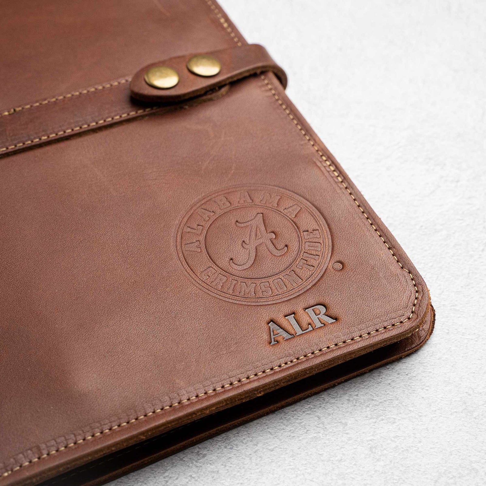 Custom Logo Leather 3 Ring Binder - The Langley - Holtz Leather