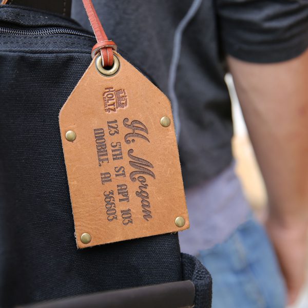 Louisville Nebraska Souvenir Leather Luggage Tag Camping Adventure Awaits  Design