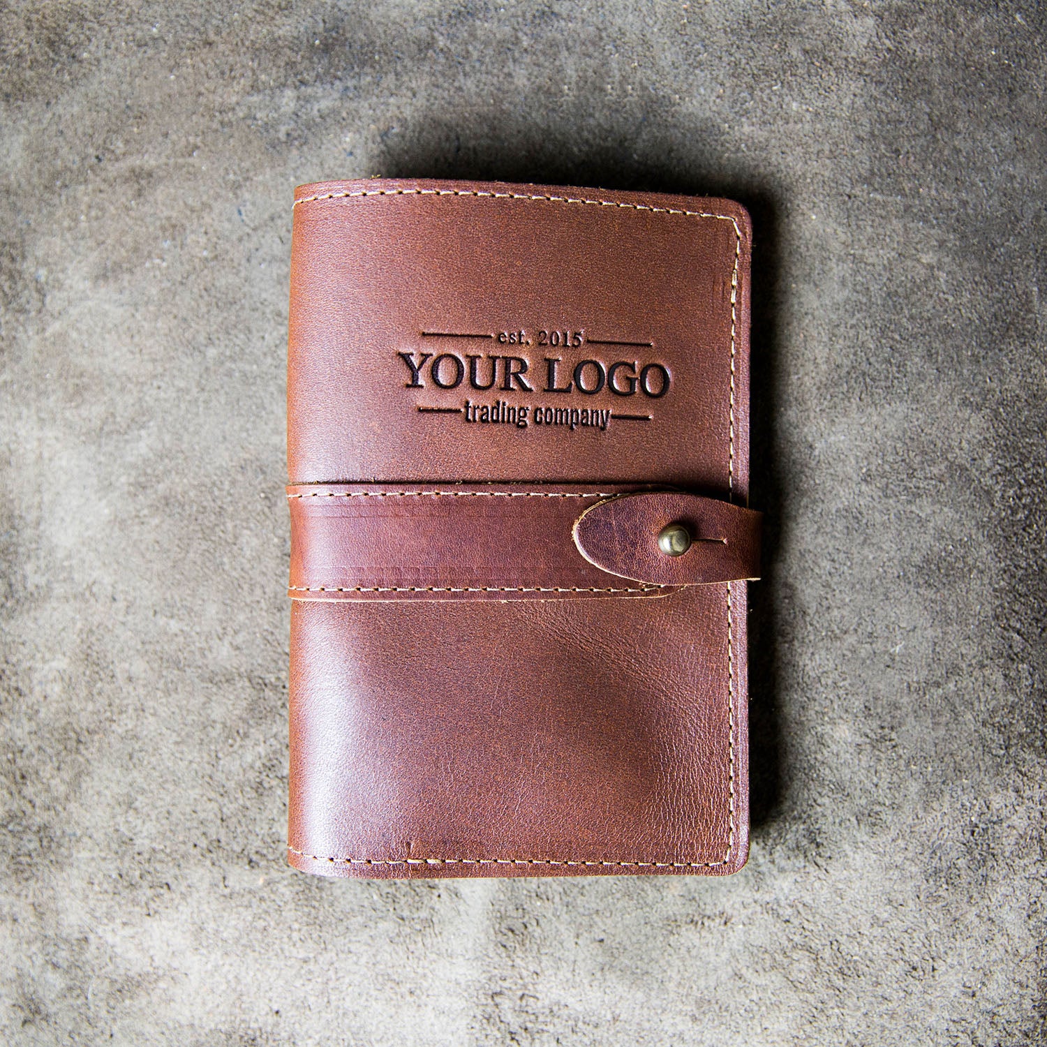 Full Grain Leather Journal with YOUR LOGO, Corporate Gifting made