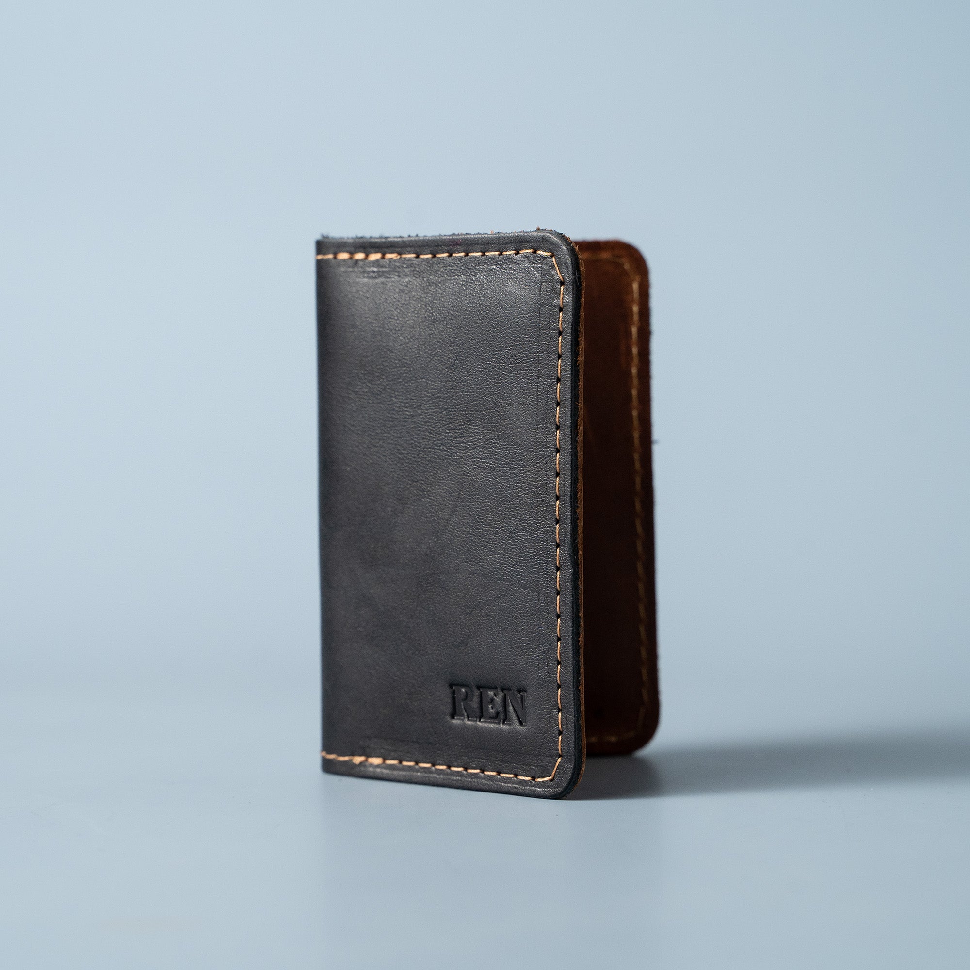 The Vincent Fine Leather Business Card Holder Wallet BiFold - Holtz Leather