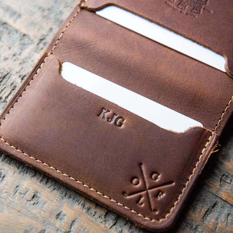 The Gates Golf Personalized Fine Leather Bifold Money Clip Wallet ...
