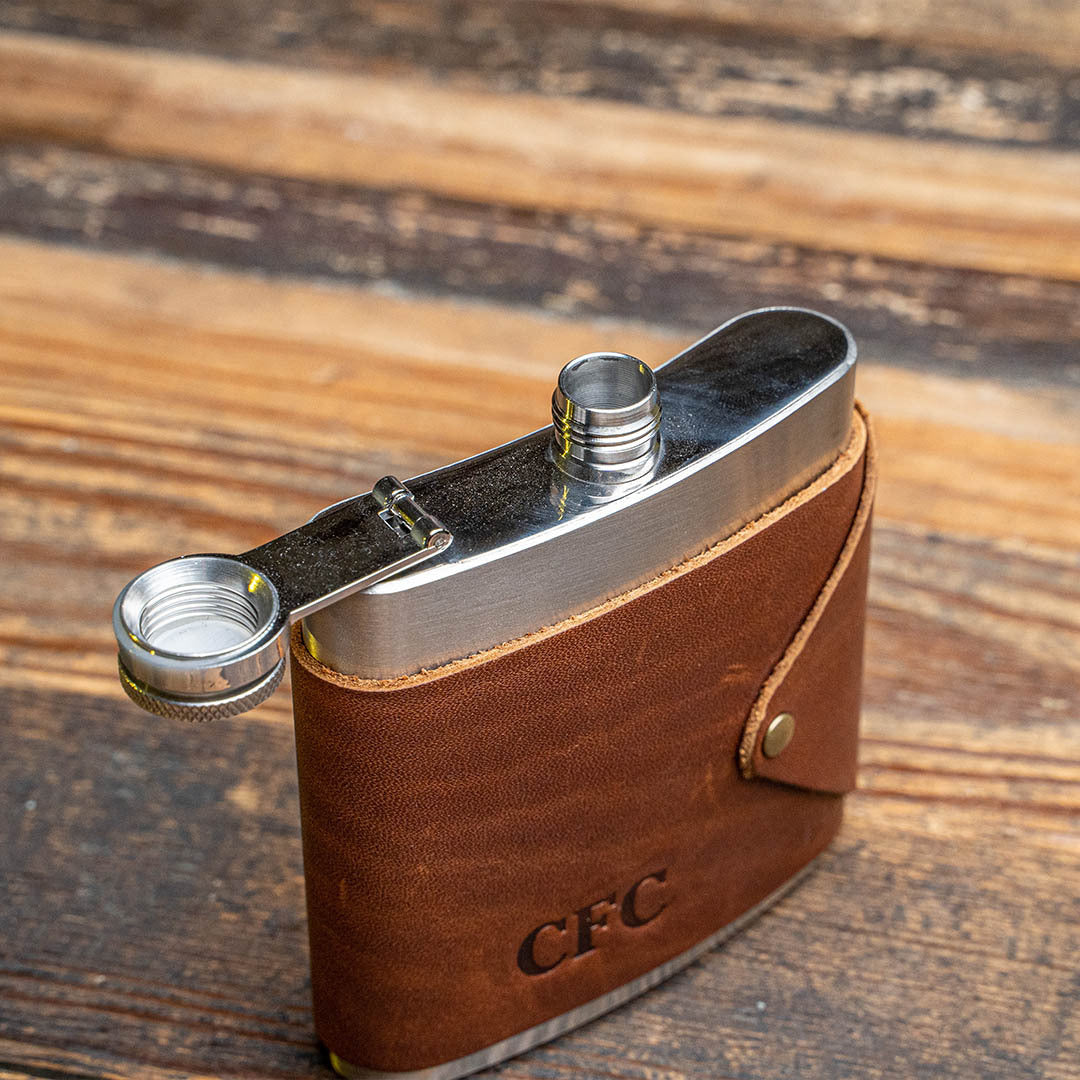 Pine Tree Wood Hip Flask Groomsmen Flask Custom Wholesale Flasks Handmade 6  Oz. Flask Mountain Gifts Men Autumn Woods Collective 