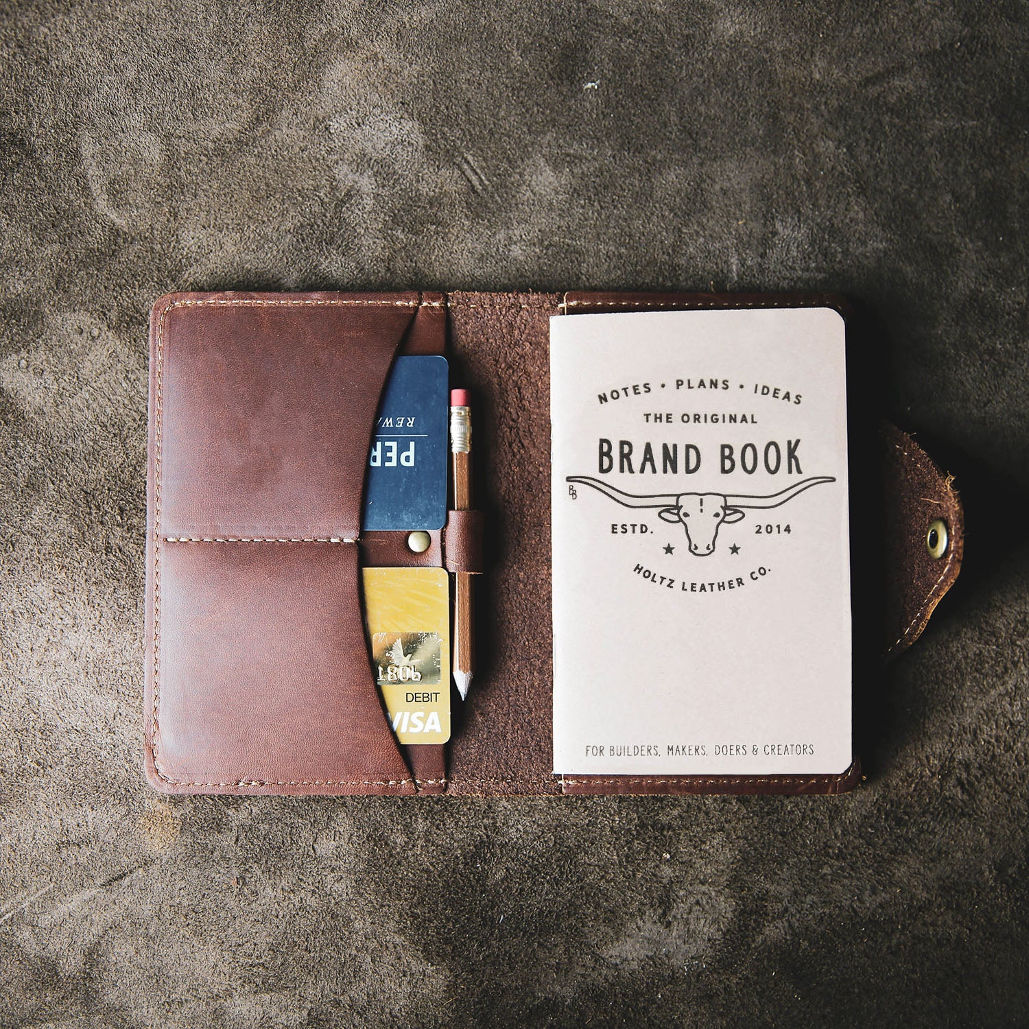 The Officially Licensed Marine Corps Fine Leather Field Notes Wallet ...