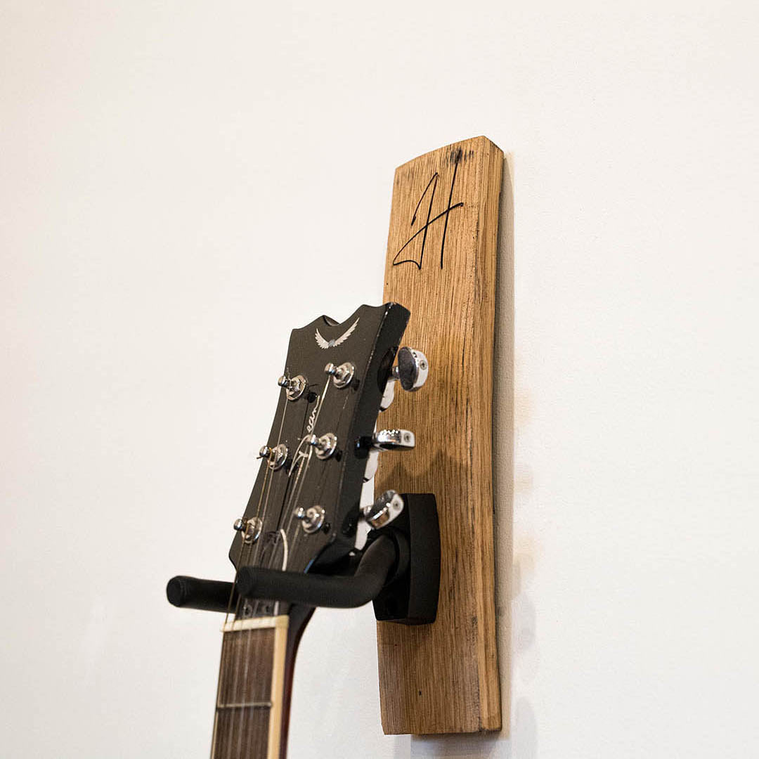 Personalized Towel Hanger Wall Hooks Made from Whiskey Barrel