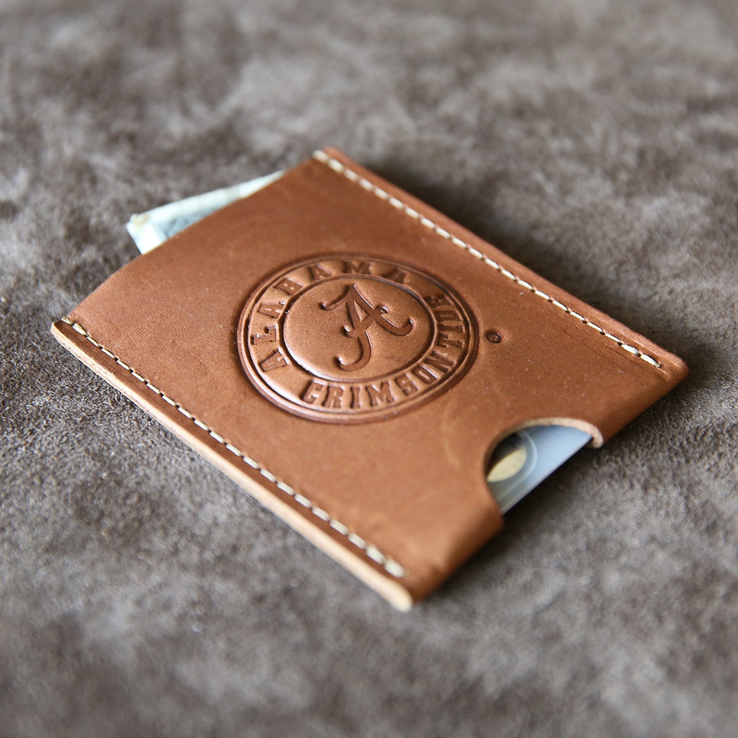 The Jefferson Personalized Fine Leather Card Holder Wallet