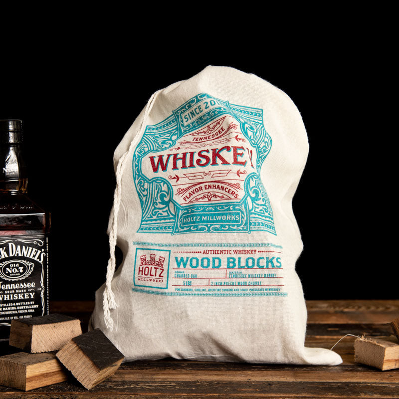 jack daniels whiskey barrel smoking blocks