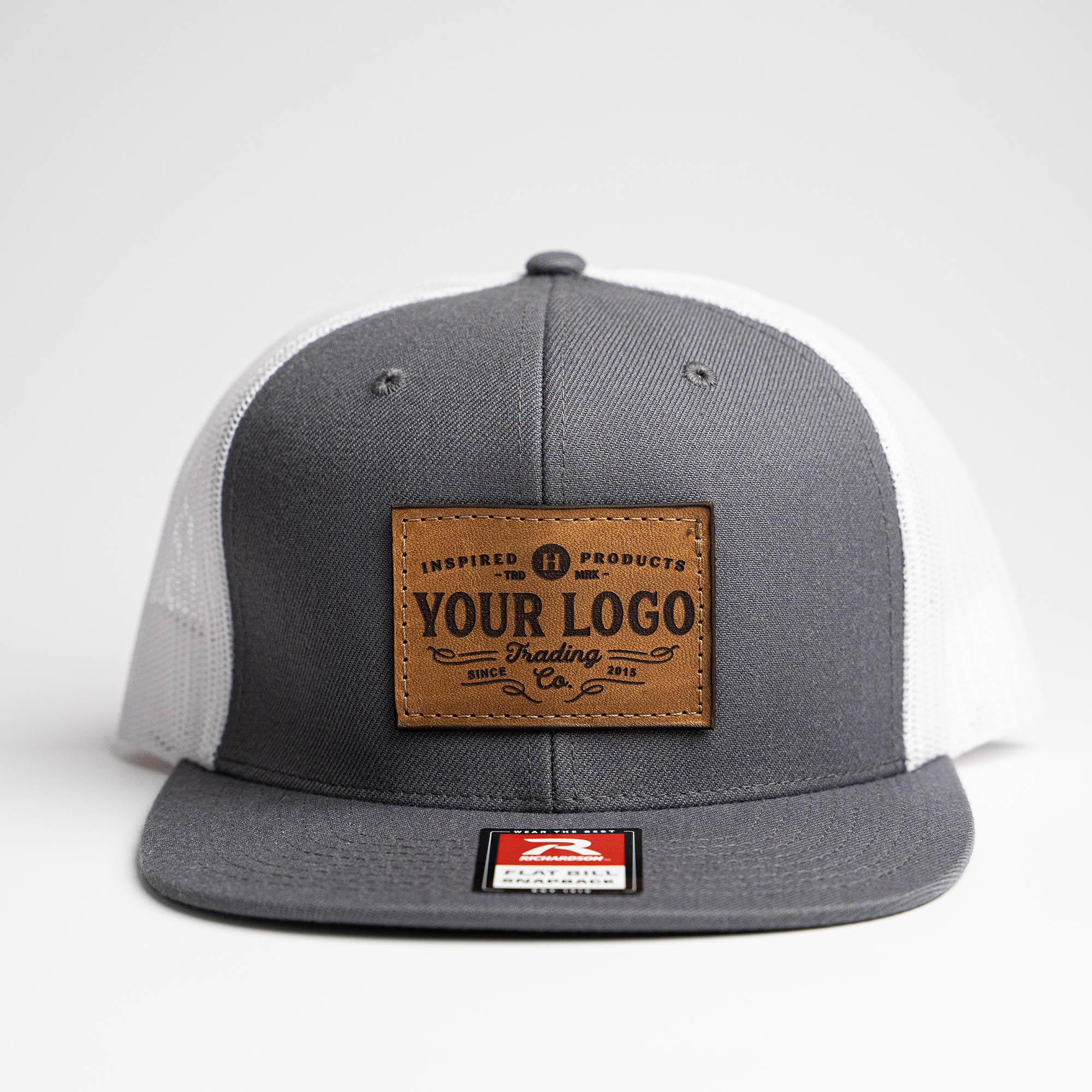 Custom Leather Patch Flat Bill Hats – Wy-Co