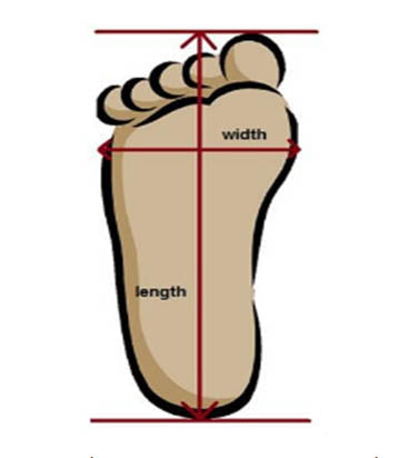 VeloKicks weight bearing foot measurements