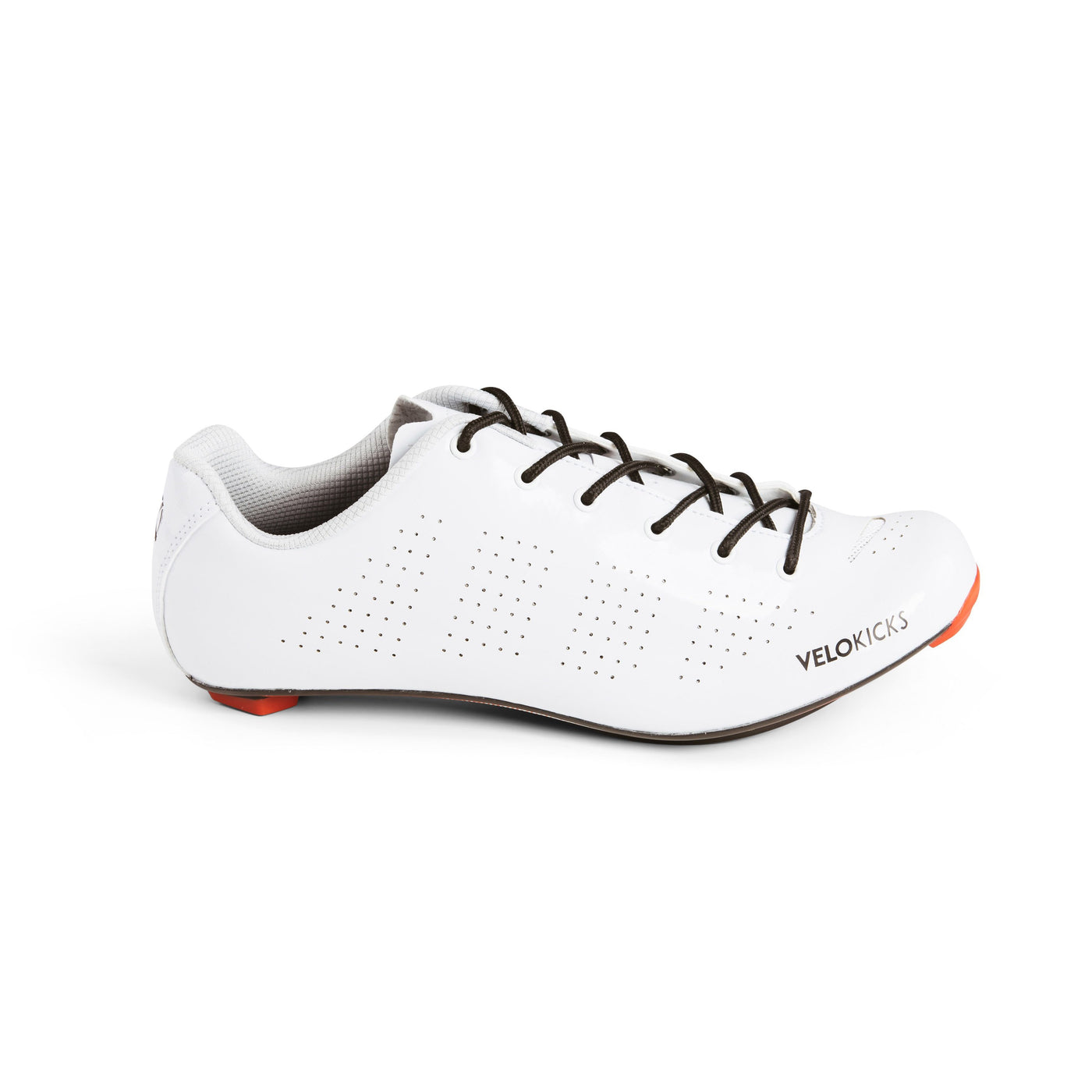 white cycling shoes