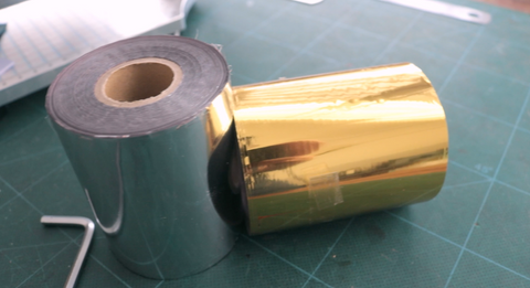Silver and gold foil for leather stamping machine 