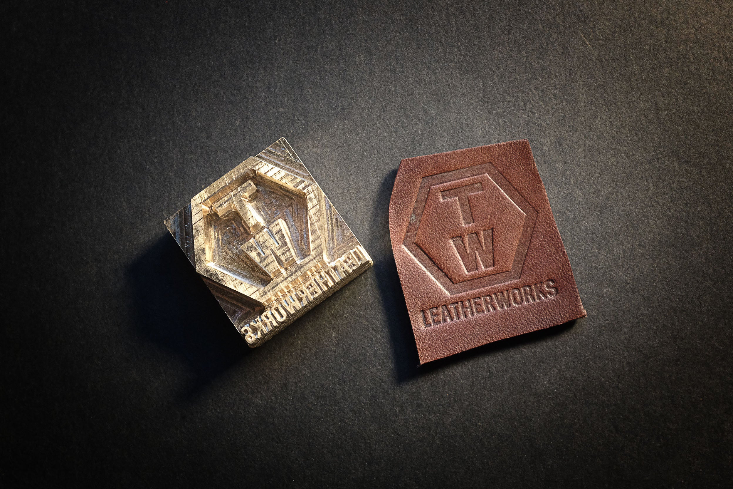 Get your custom stamp made for your leather projects on am-leathercraft.com