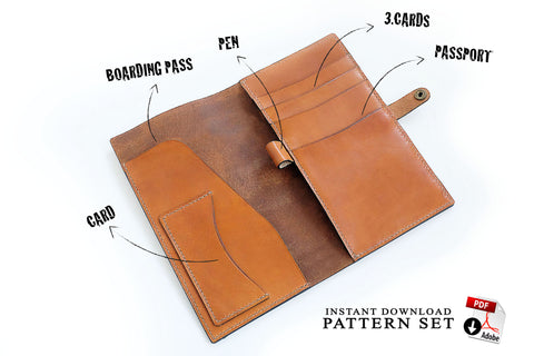 Various wallets • downloadable pdf patterns – AM leathercraft