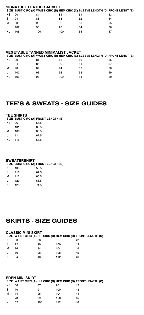 ENA PELLY SIZE GUIDE 2