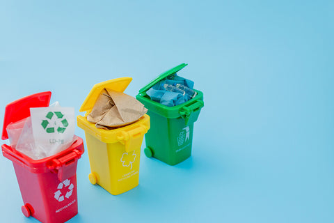 recycling bins miniature