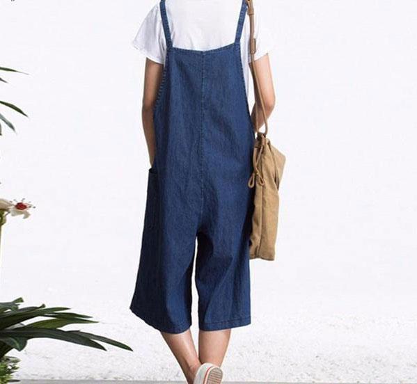 Lizzy - Wide Leg Oversized Denim Overalls – Fray