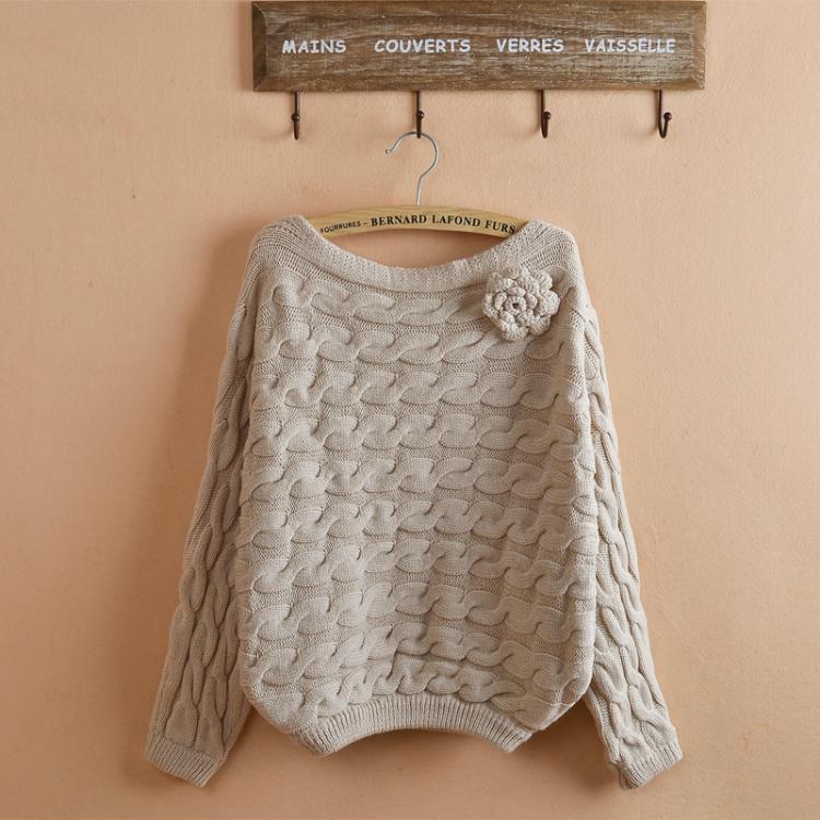 Rose Knit Sweater Top Fray