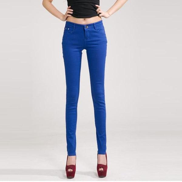 Skinny Pencil Leg Casual Stretch Jeans – Fray