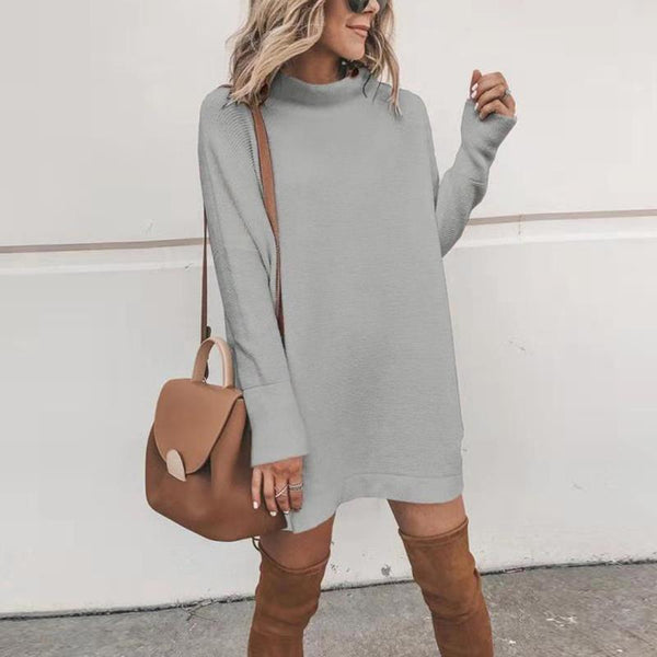 Eleanor - Long Sleeve Loose Fit Sweater Dress – Fray
