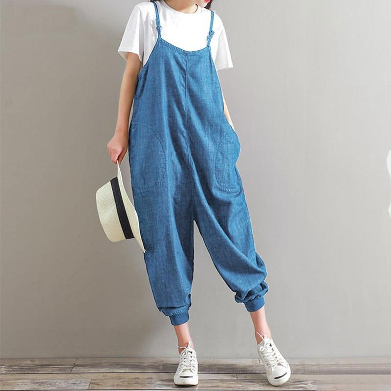 Jesse - Loose Fit Oversized Harem Overalls – Fray