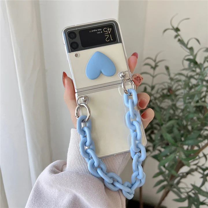 CUTE HEART BRACELET Galaxy Flip 4 case