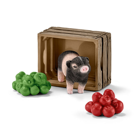 Schleich Mini pig with apples 42292 Schleich Retired 2019 Schleich Retiring 2019