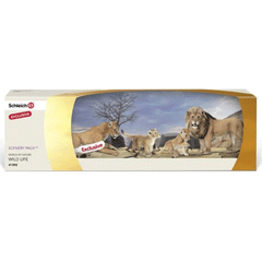  Schleich Lion Family Scenery Pack  Schleich 41392  Introduced: ; Retired:   Special Edition Resting Lioness, Lion 14373, Lion Cub 14364 and Lion Cub 14377