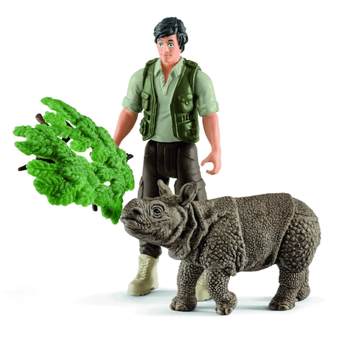 Schleich 42428 Ranger with Rhino Starter Pack New Release 2018