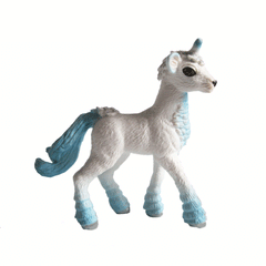 Frost Unicorn Foal Takkiti   Schleich 82876    Introduced: 2013; Retired: 2013   Special Edition	Schleich Bayala Magazine Editions 