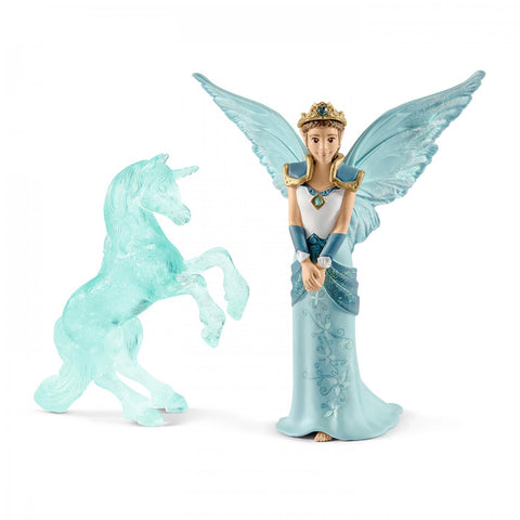 Schleich Eyela with Unicorn Ice sculpture