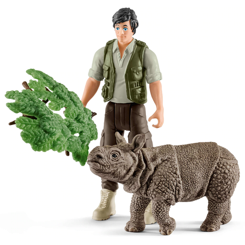 Schleich Ranger with Rhino Starter Pack 42428  