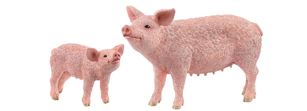 Schleich Pig and Schleich Piglet