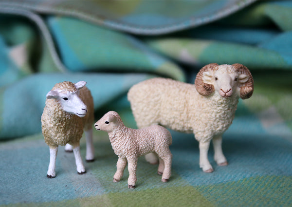 Schleich Sheep, Ram and Lamb