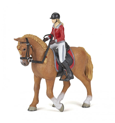 Papo Walking horse with riding girl 51564  