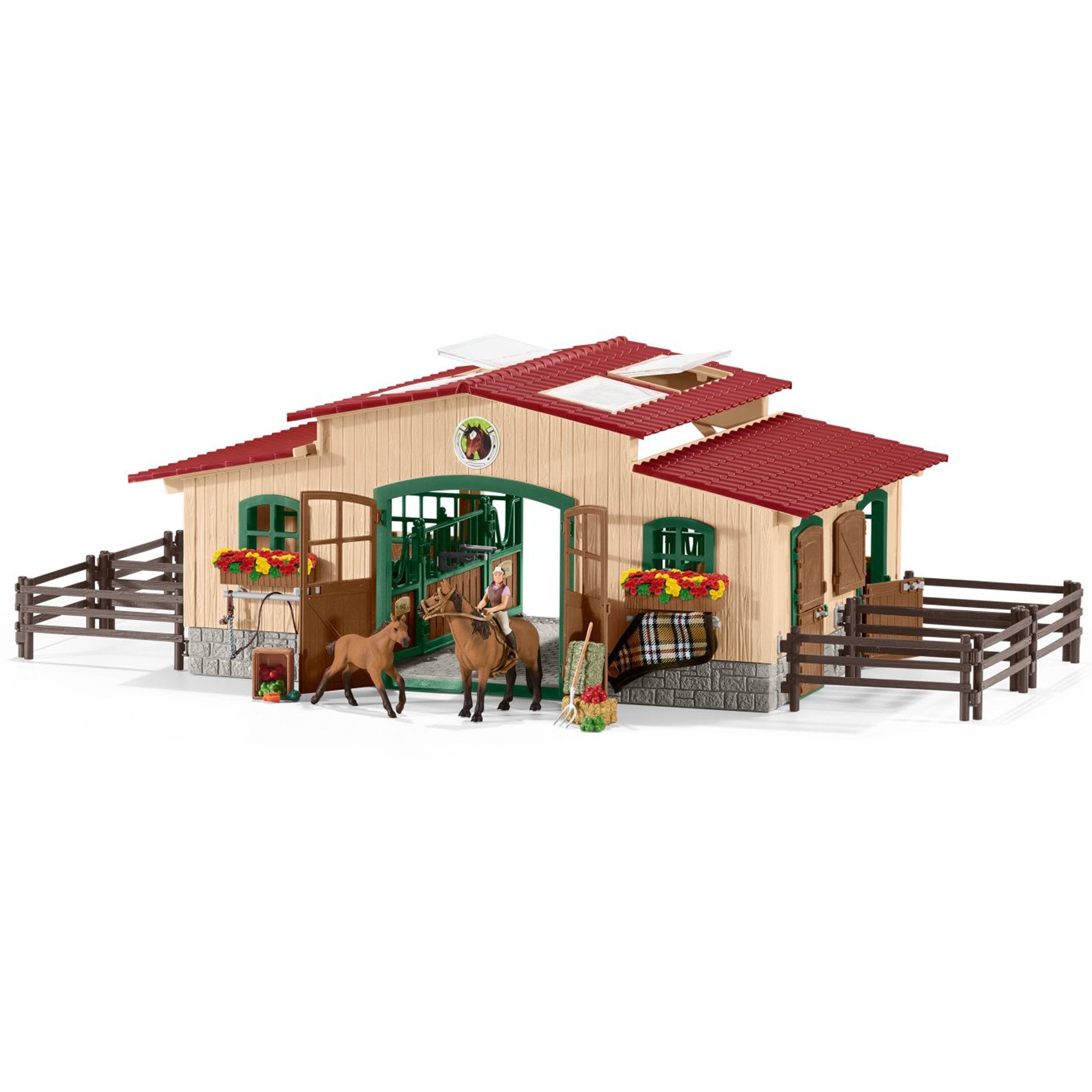 Schleich Stable with Horses and 