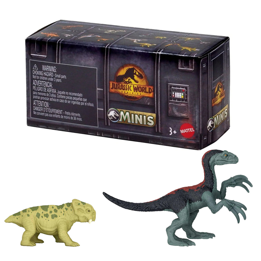 Jurassic World Dominion Minis Therizinosaurus and Lystrosaurus Animal