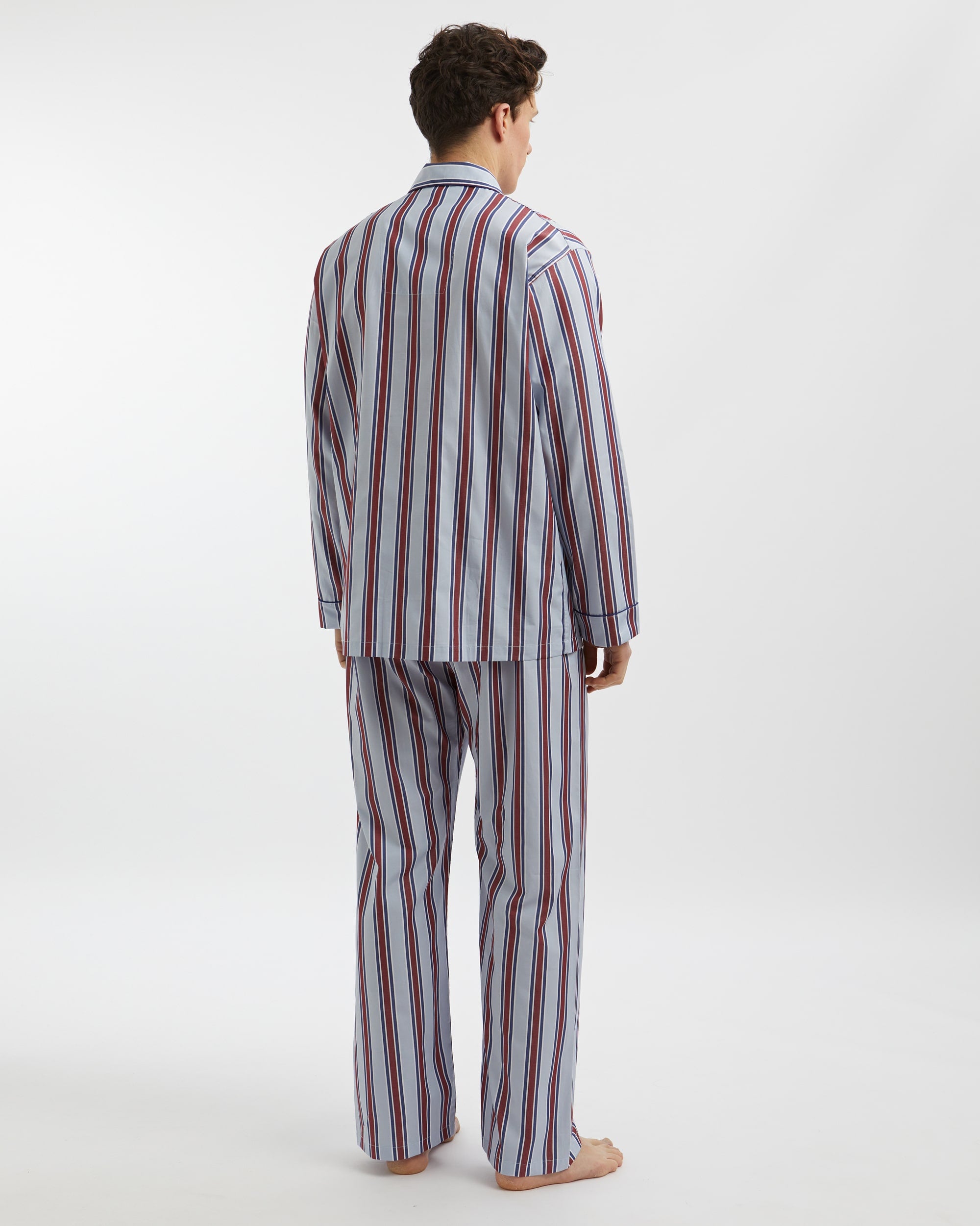 Men's Two-Fold Cotton Pyjamas - Crawford – Bonsoir of London