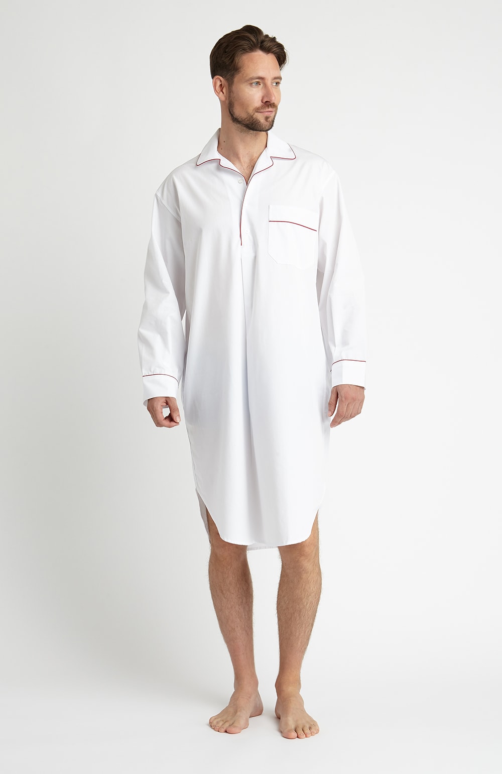 Essential Men's Classic Nightshirt - : Bonsoir – Bonsoir of London