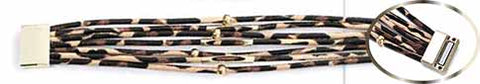 Boho-chic-leopard-bracelet-magnetic-clasp