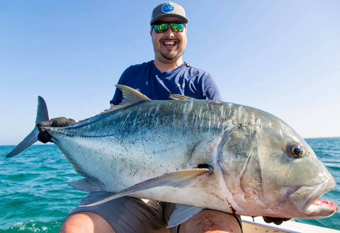 Staff Member Jon with a GT caught on an Indian Pacific GT Tamer GTT10