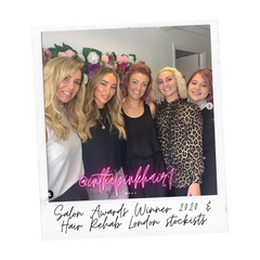salon award winners and stockists of hair Rehab London  In The Pink Hair salon