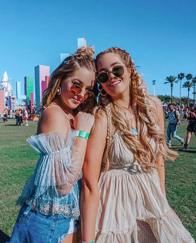 Lucy & Lydia Connell at Coachella Festival 