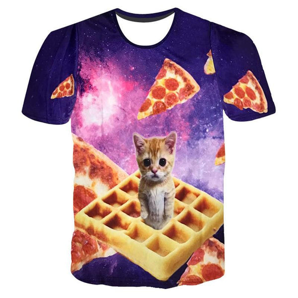 cat laser eyes t shirt