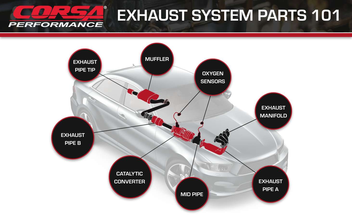 exhaust parts 101 infographic